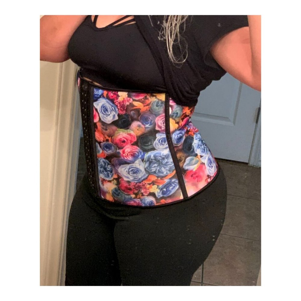 FLORAL WAIST TRAINER CORSET CINCHER (S)